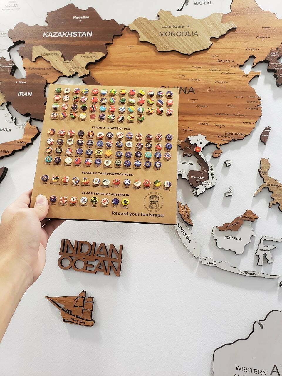 Bộ Cờ Wooden Core - Bản đồ gỗ 3D - 5