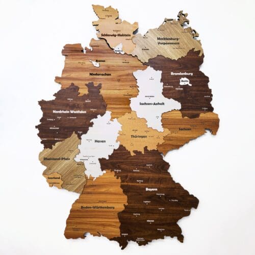 Ban do nuoc Duc (Germany) bang go 3d