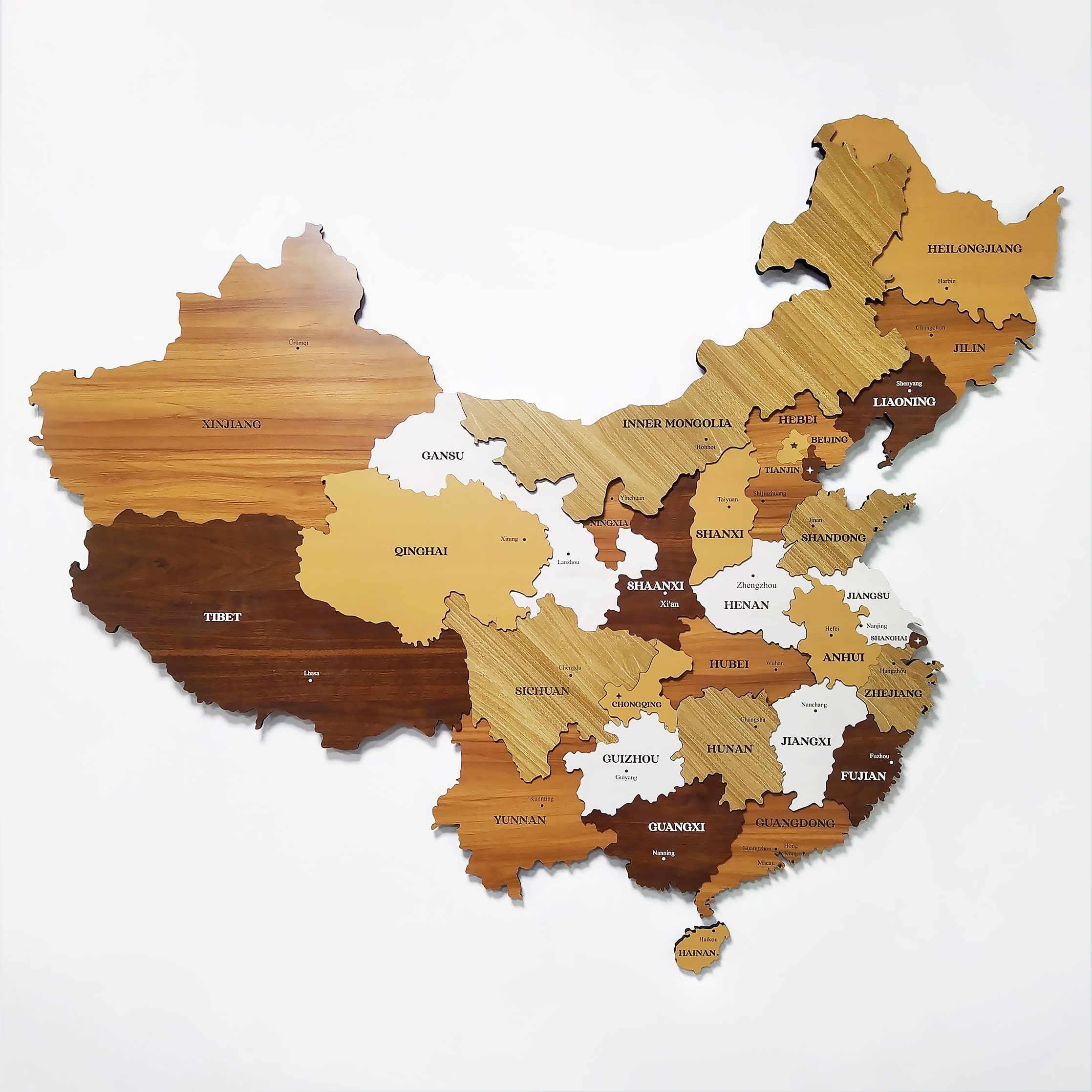 Bản đồ gỗ Ttrung Quốc - China map 3D Ban do go trung quoc - china map 3d